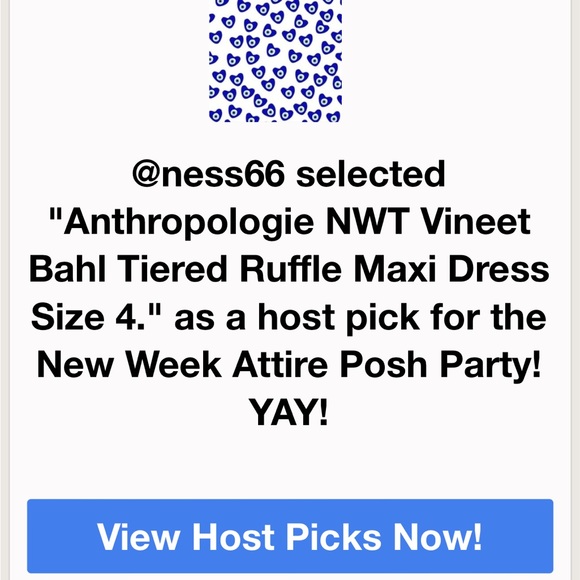 🌟HP🌟 Anthropologie NWT Vineet Bahl Tiered Ruffle Maxi Dress Size 4. - Picture 6 of 6